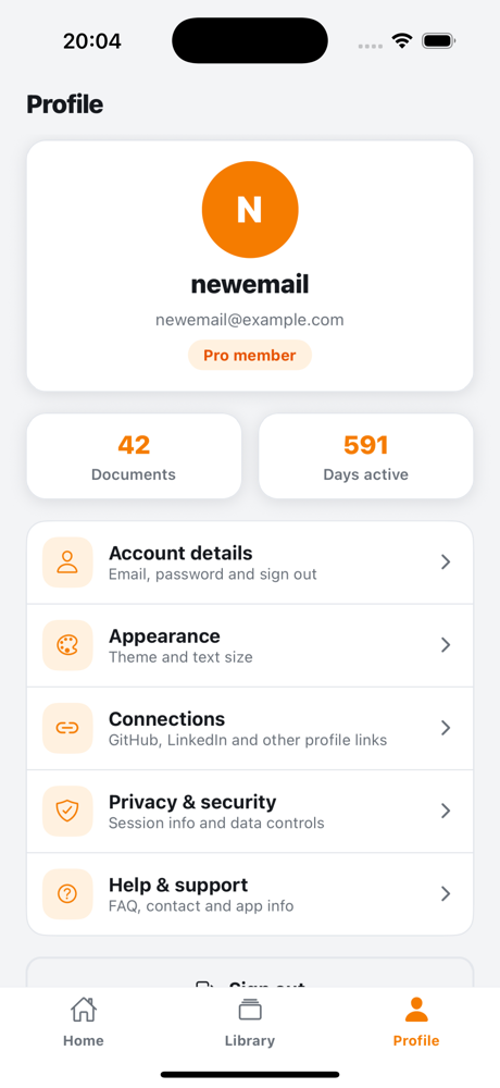 iOS Profile