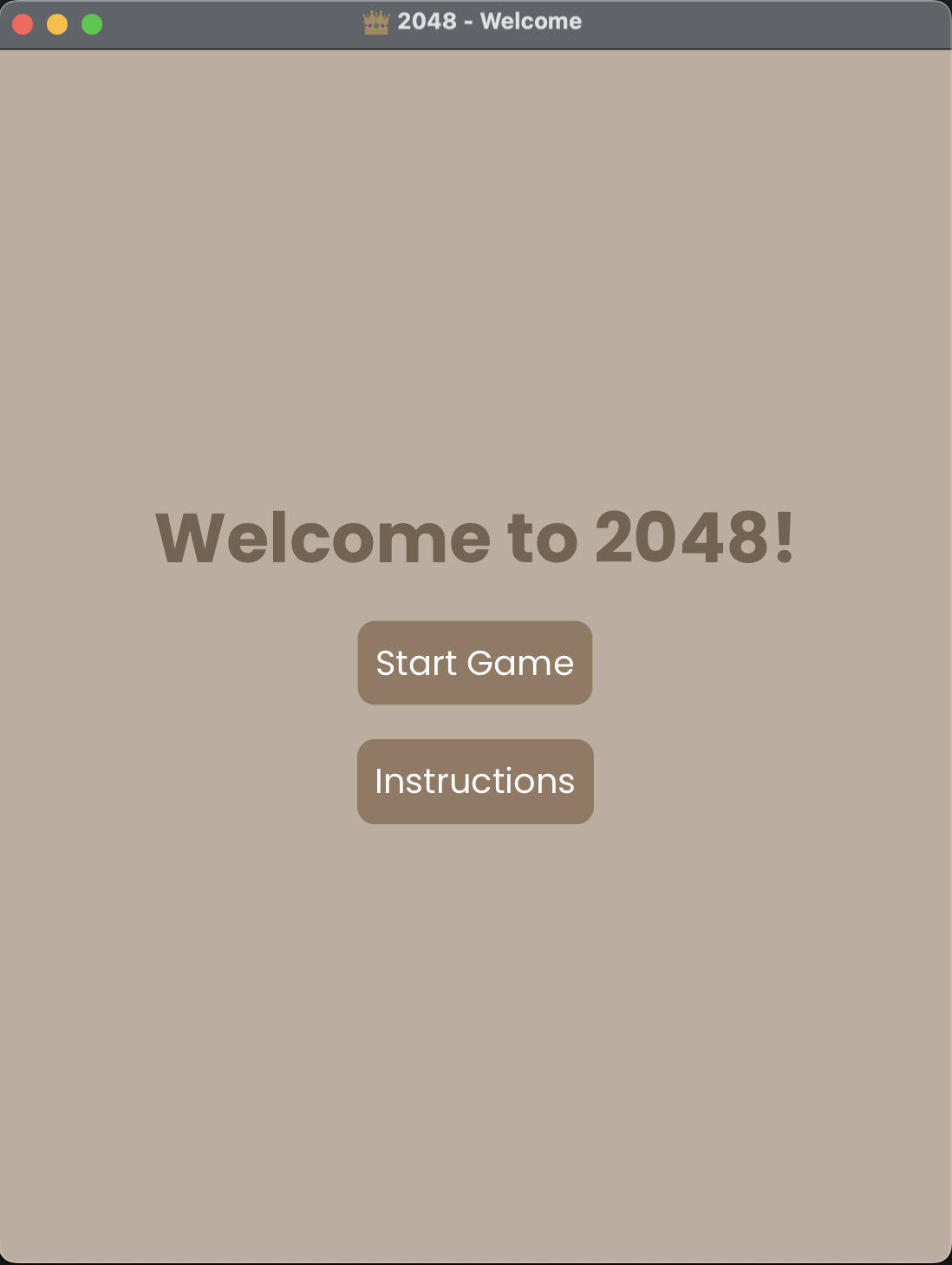 2048 Game in JavaFX