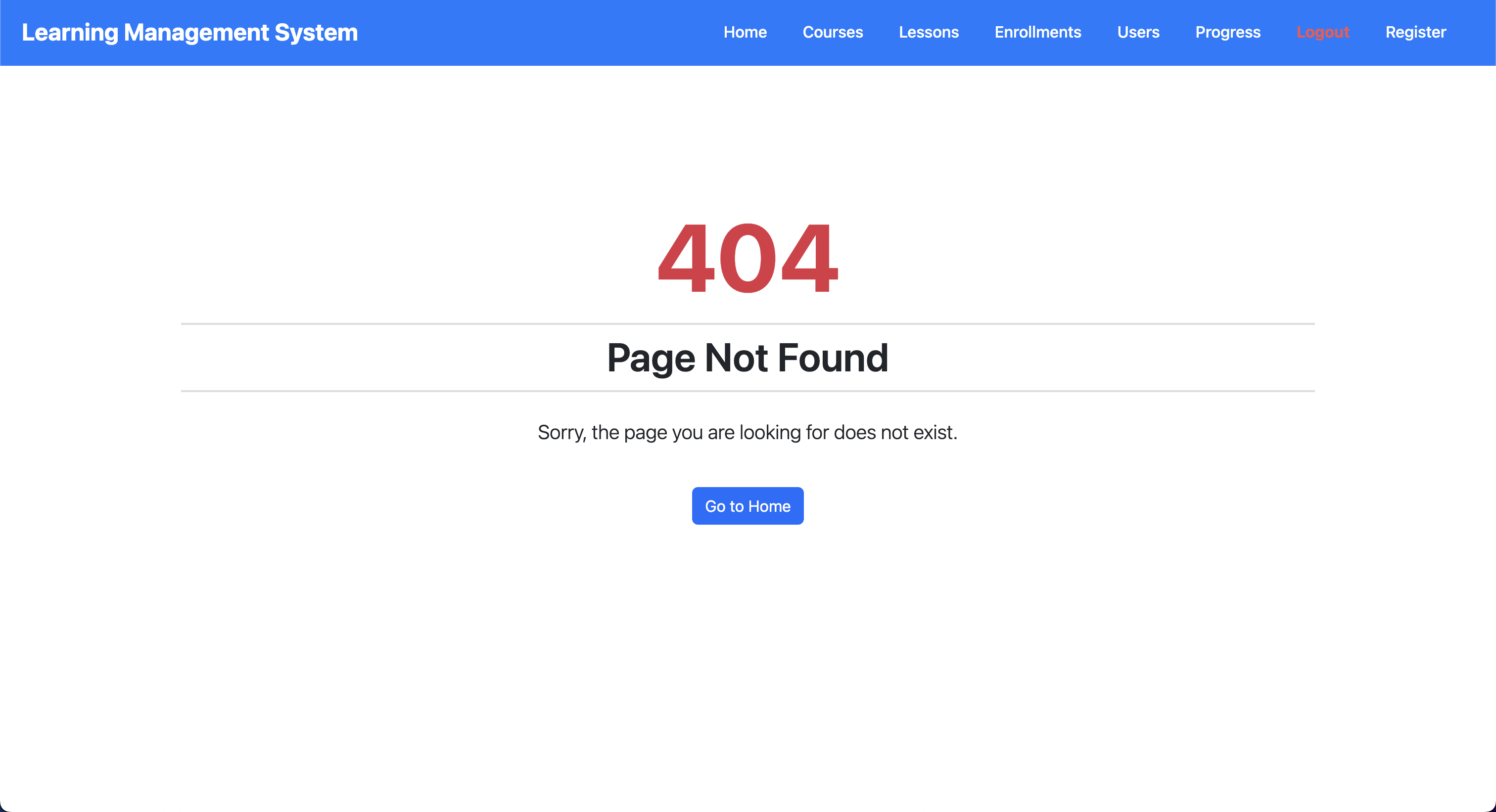 Not Found Page