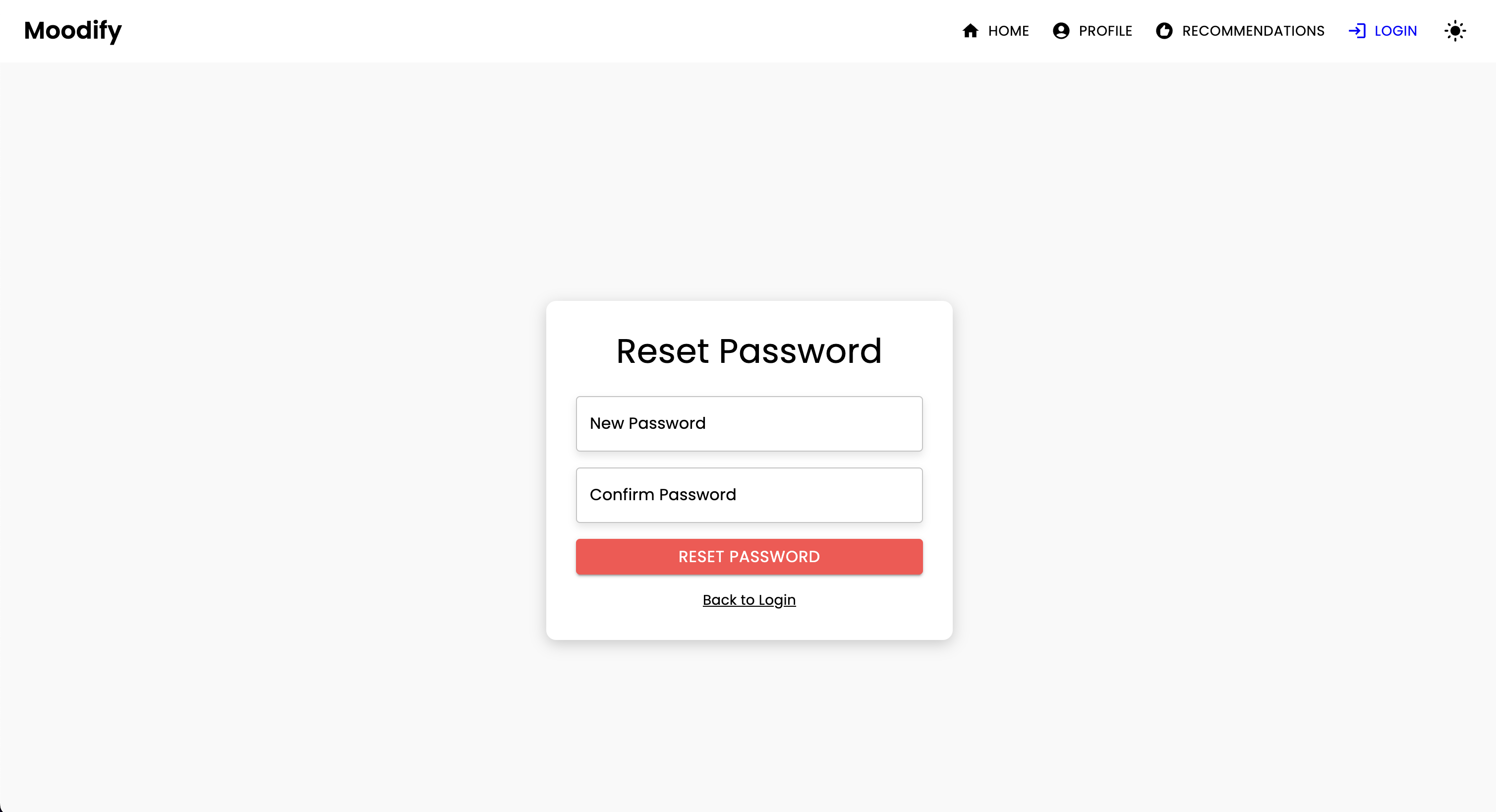 Reset Password