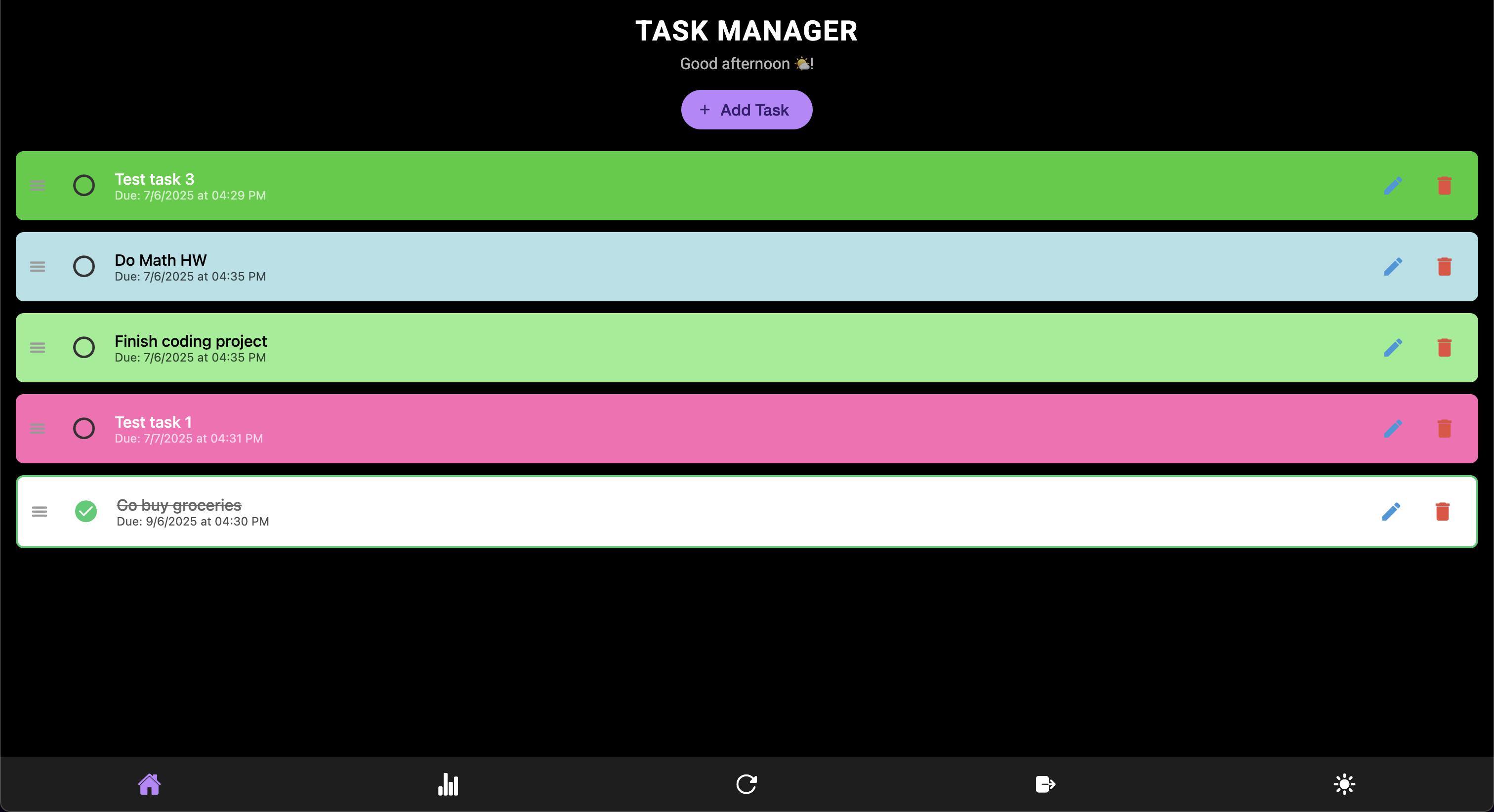 Task Manager App - Web