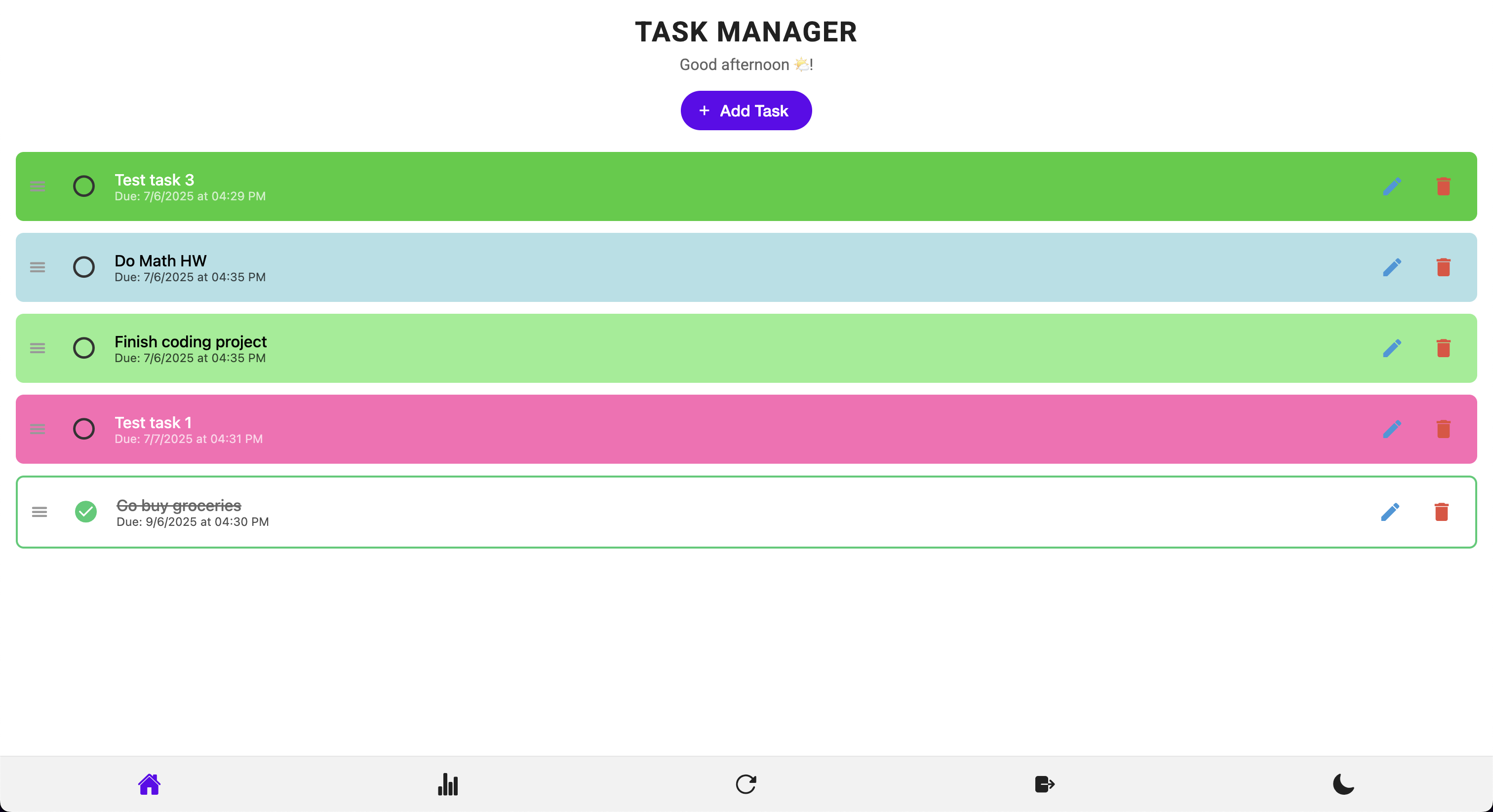 Task Manager App - Web