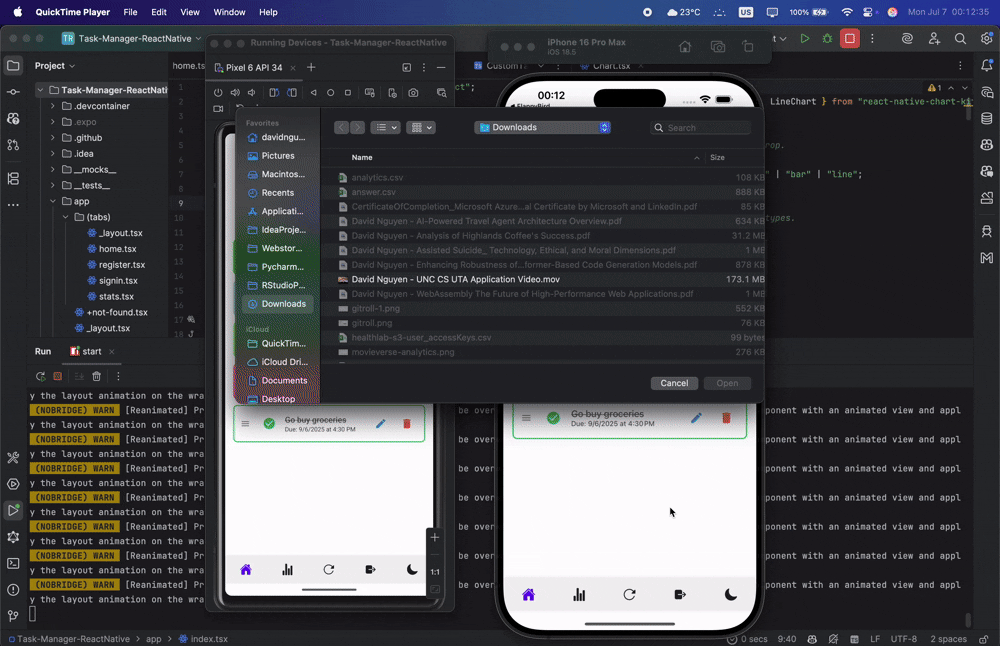 Task Manager App - Realtime Synchronization